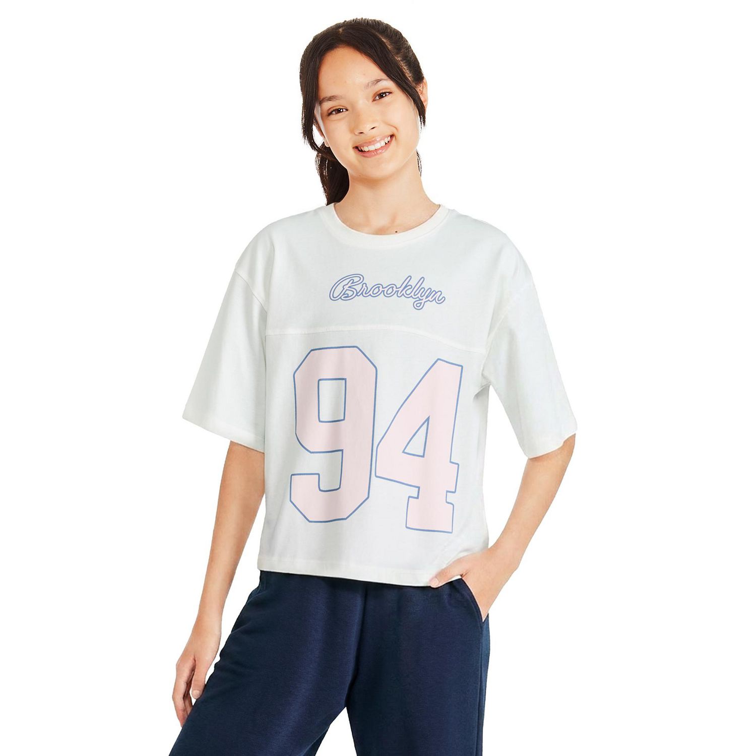 T-shirt style universitaire George pour filles