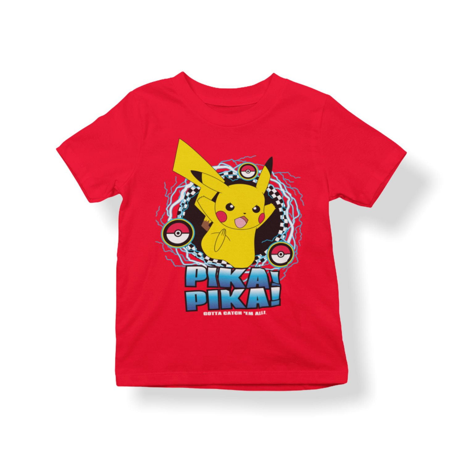 Pokemon T-Shirt col rond à manches courtes pour garçon