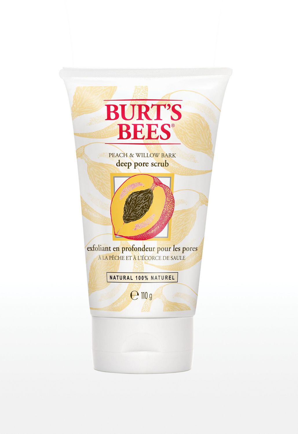 Burts Bees Peach And Willowbark Deep Pore Scrub Exfoliating Facial