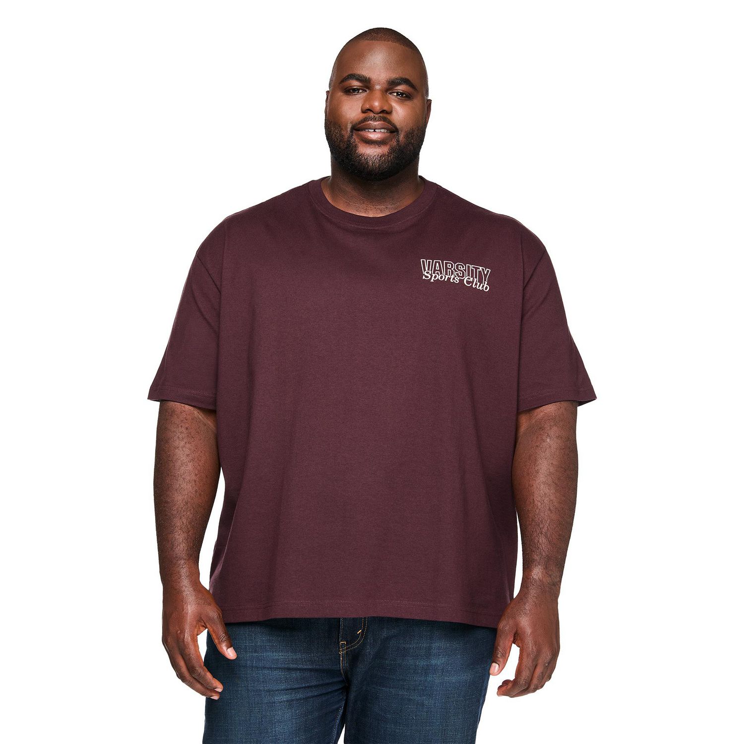 T-shirt coupe carrée George Plus pour hommes