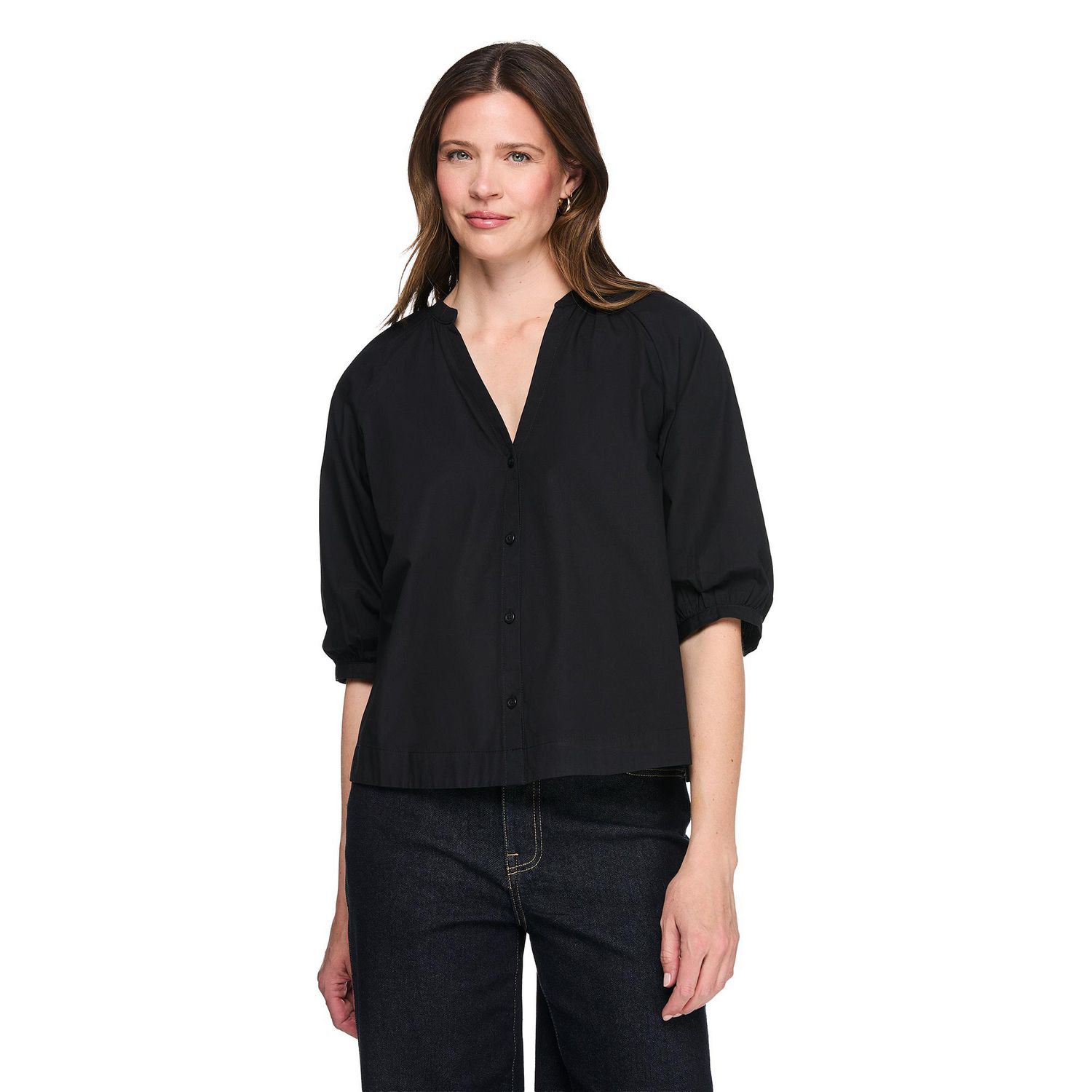 George Women's Puff-Sleeve Blouse