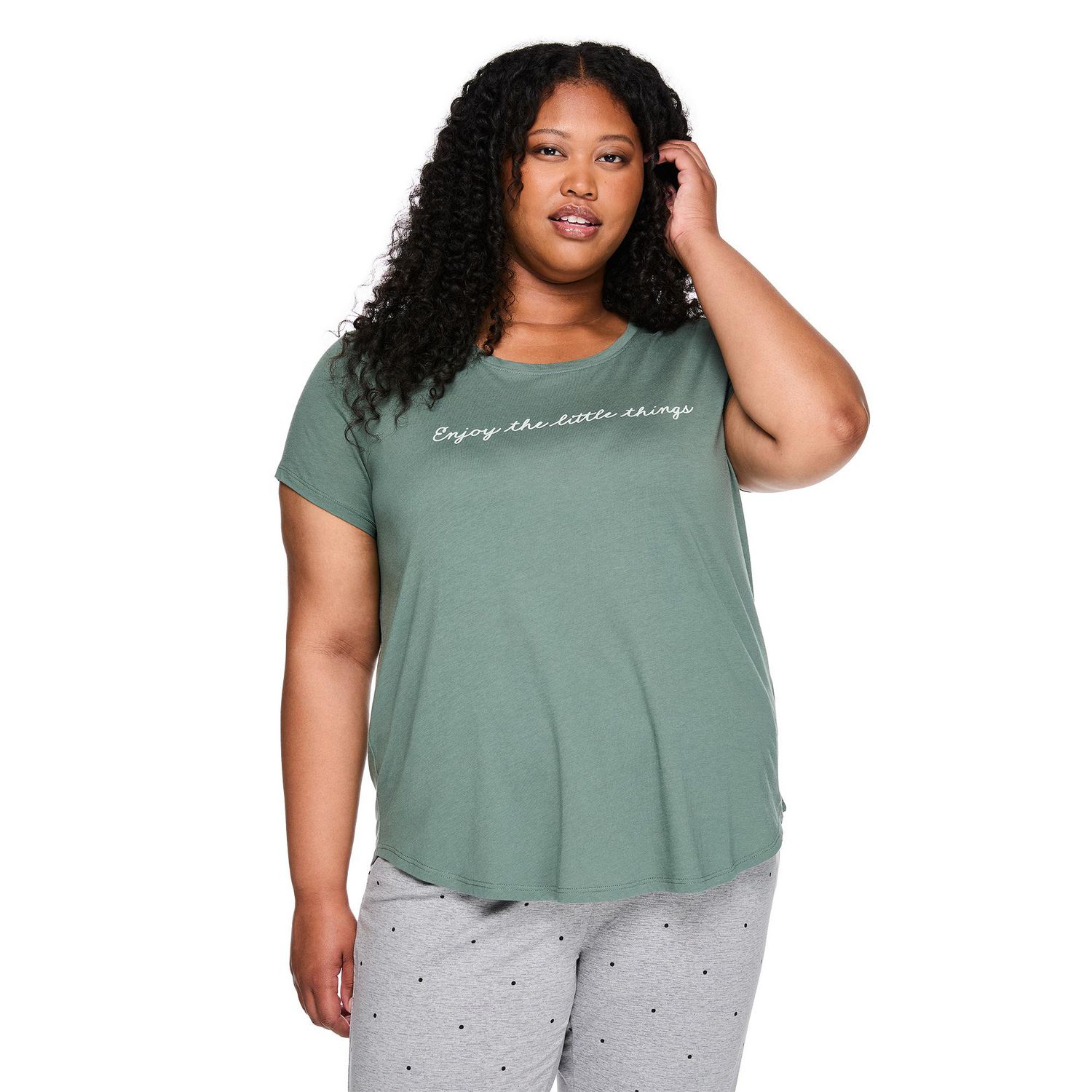 George Women's Plus Scoop-Neck Sleep T-Shirt