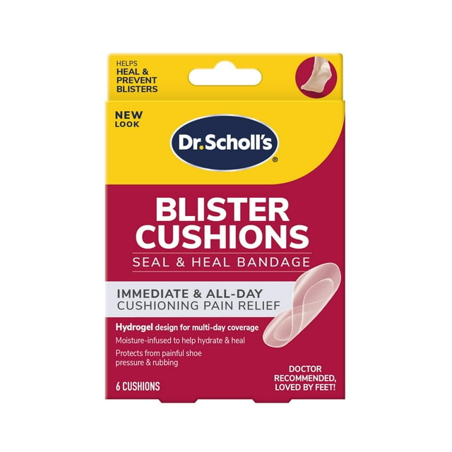 Dr. Scholl’s® Blister Treatment Cushions with Duragel™ Technology, One Size, 6 Count Treatments
