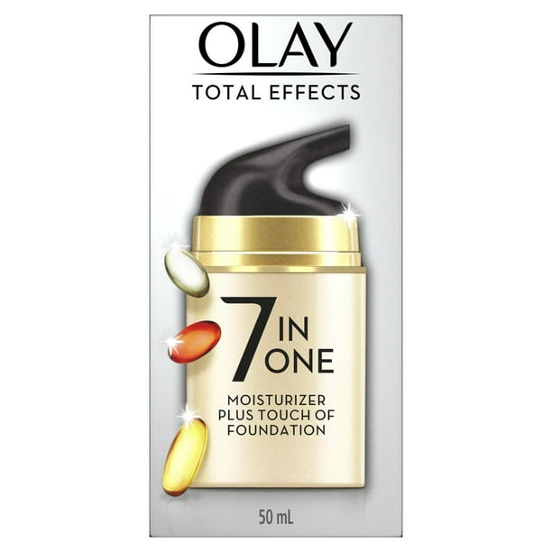 Olay Hydratant quotidien anti-âge avec protection UV et soupçon de fond de teint Total Effects 50 ml