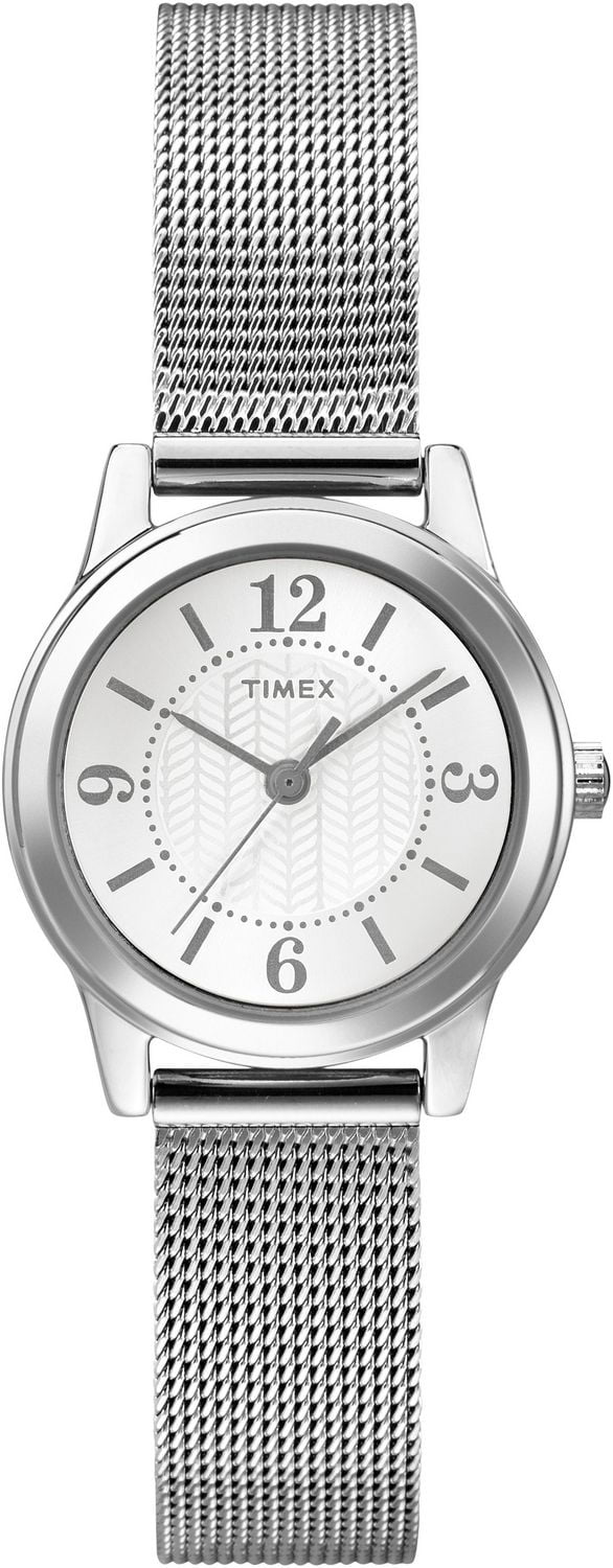 Timex Main Street Stainless Steel Mesh Band Watch Walmart