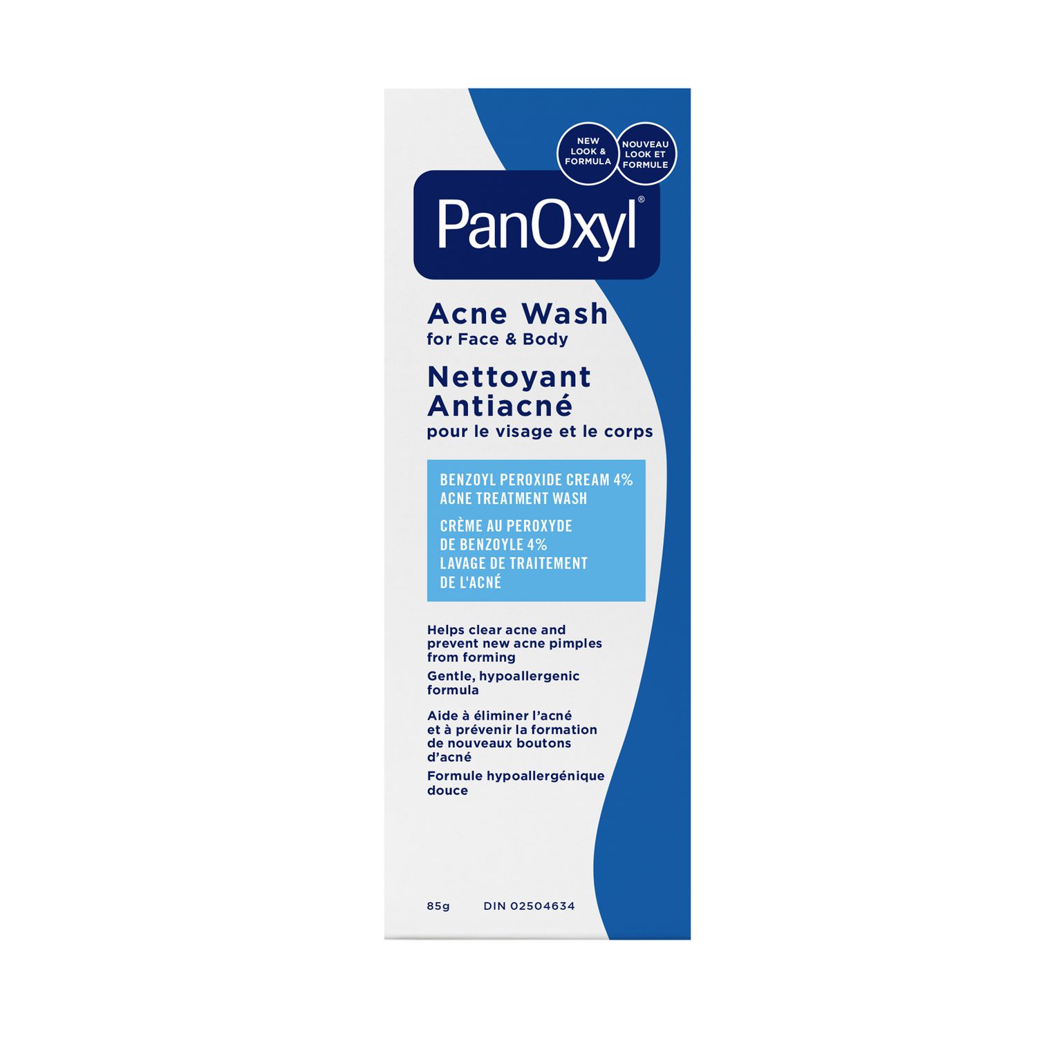 Nettoyant anti-acné PanOxyl, peroxyde de benzoyle 4 %, aide à éliminer l’acné