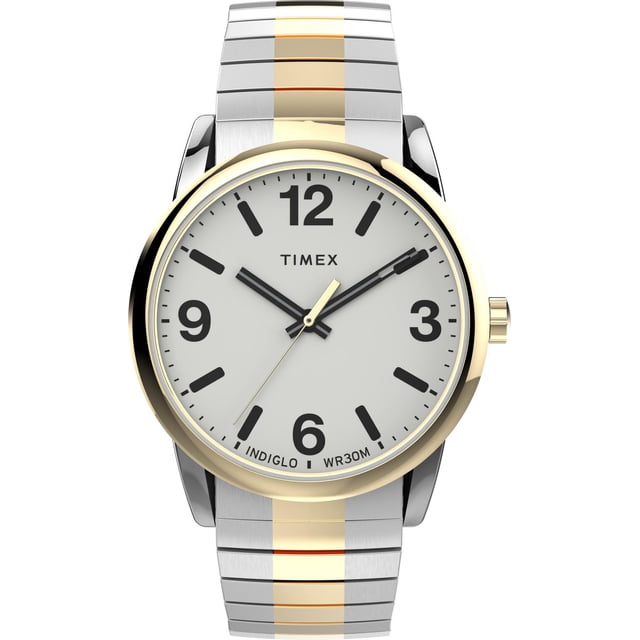 Timex® Easy Reader® Stainless Steel Expansion Band Watch