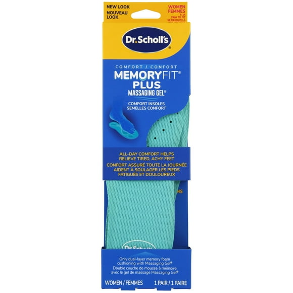 Dr. Scholl's® Memory Fit® Plus Massaging Gel® Comfort Insoles, Women Size 6-10