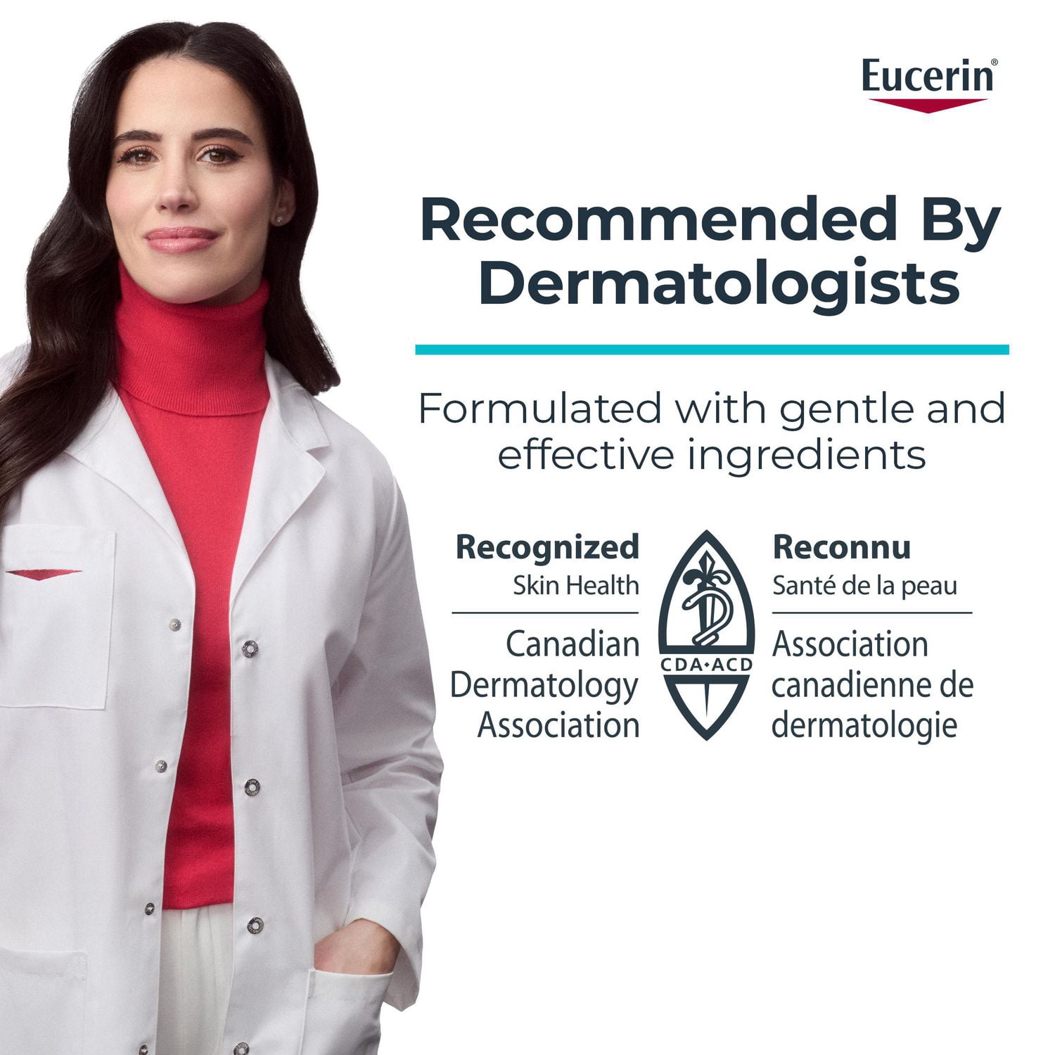 Eucerin Complete Repair Body and Face Cleanser for Dry Skin, Fragrance Free and Soap Free Body Wash, 500 mL