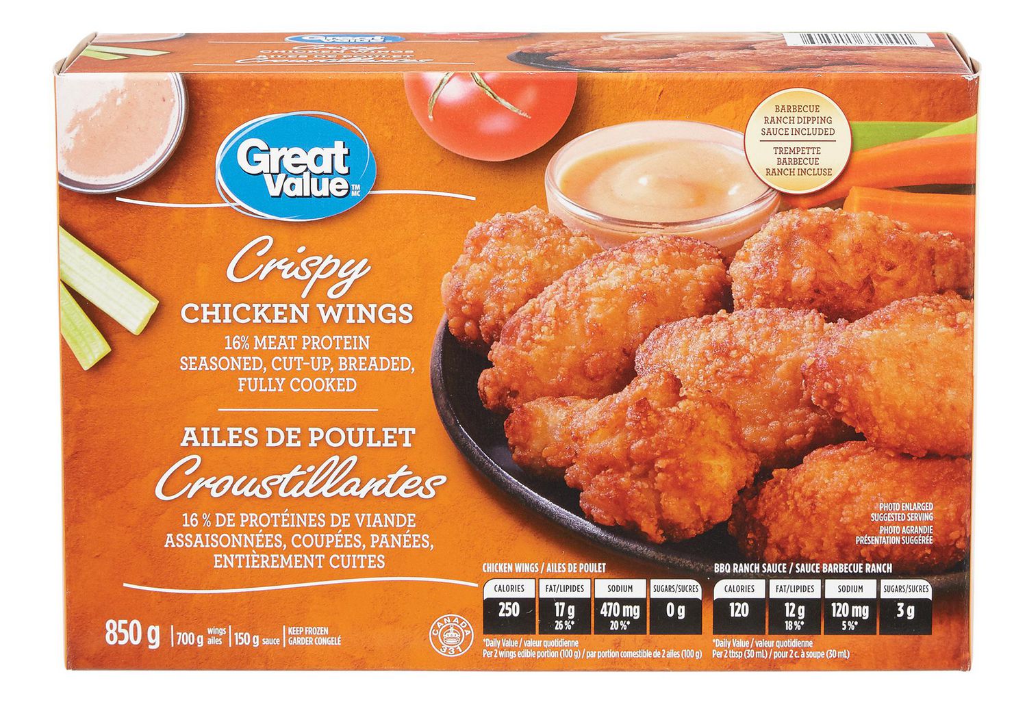 Great Value Crispy Chicken Wings Walmart Canada