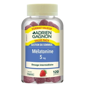 Mélatonine 5 mg - Paquet de valeur 120 Gummies