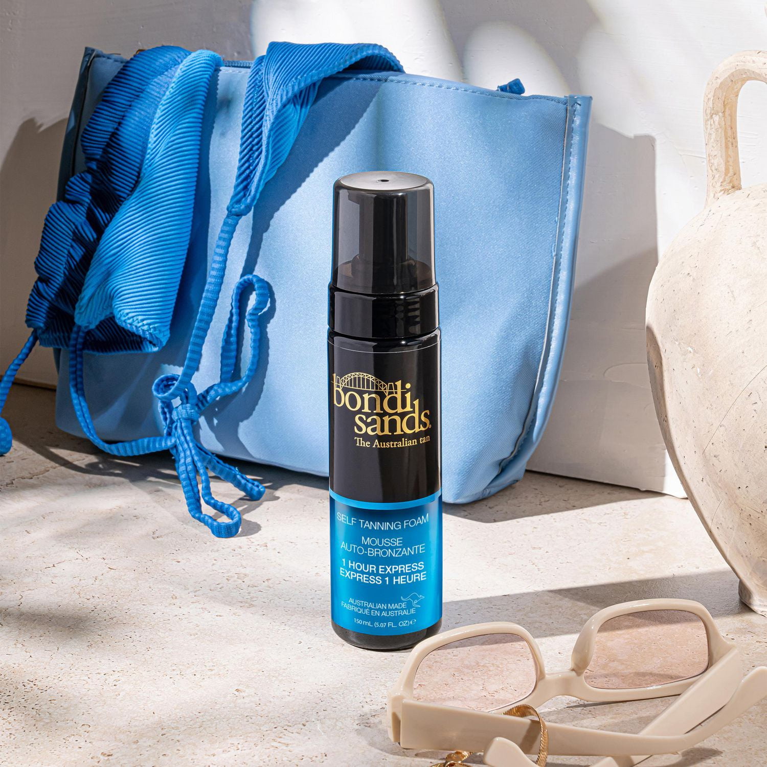 Bondi Sands Self Tanning Foam One Hour Express, Lightweight, Fragrance Free, Streak-Free Tan, 150 mL, Express | 150mL