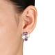 Ensemble de pendentif et de boucles d'oreille Tangelo avec pierres précieuses variées 4 CT PBT et perles d'eau douce cultivées 6,5-8mm en argent sterling, 18 po – image 3 sur 4