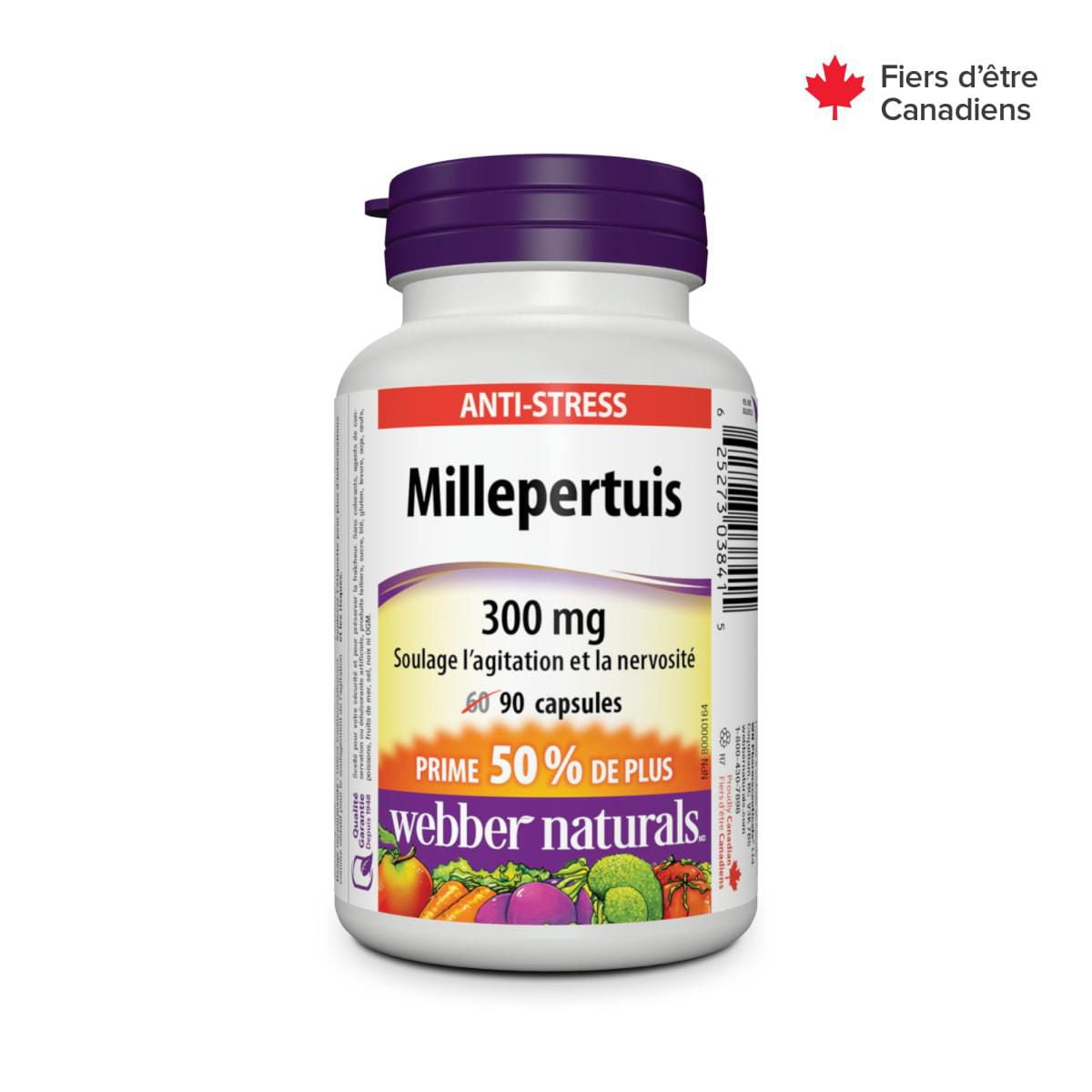 Webber Naturals® St. John’s Wort, 300 mg, 60 + 30 Capsules, BONUS!