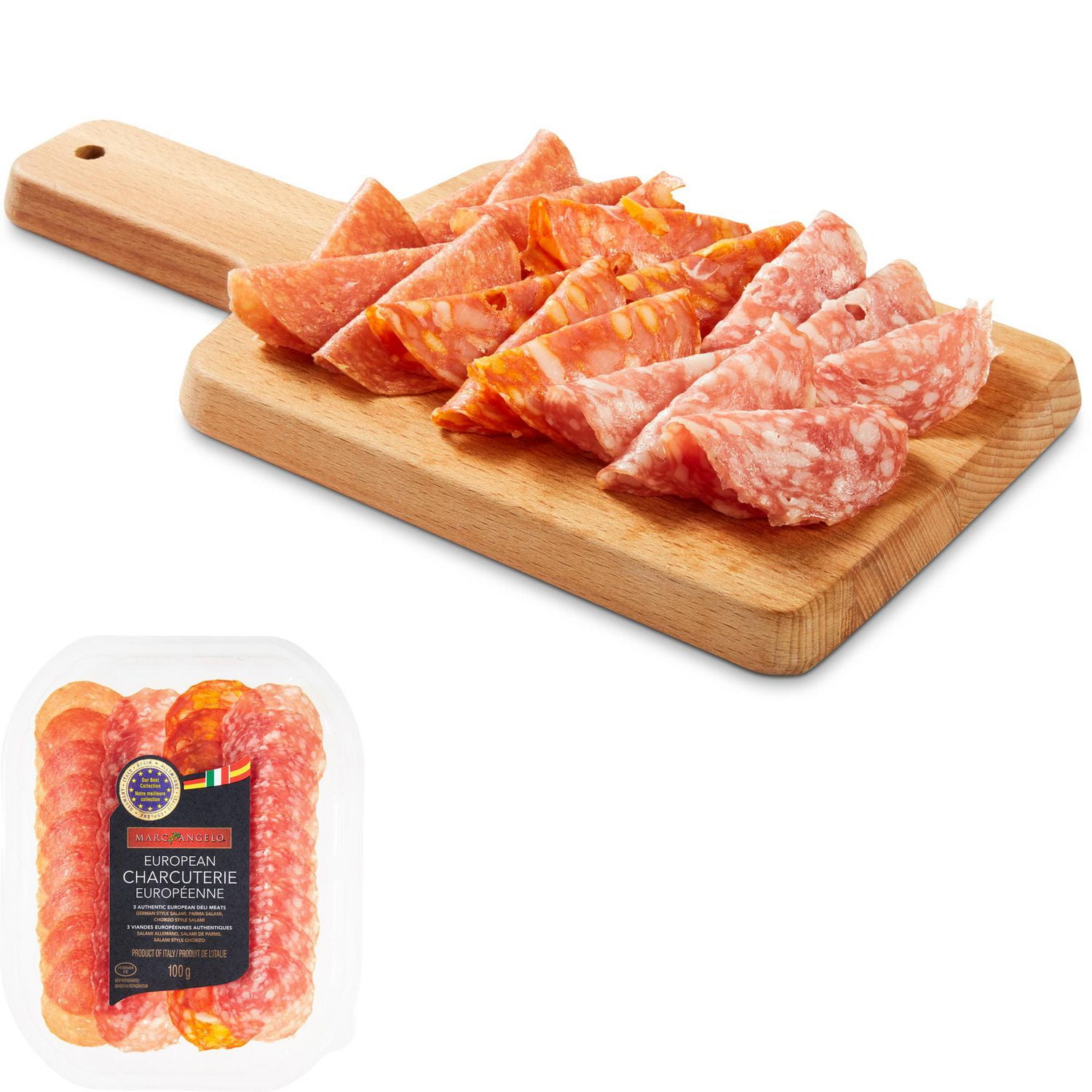 Marcangelo European Charcuterie Assortment, 100 g, sliced