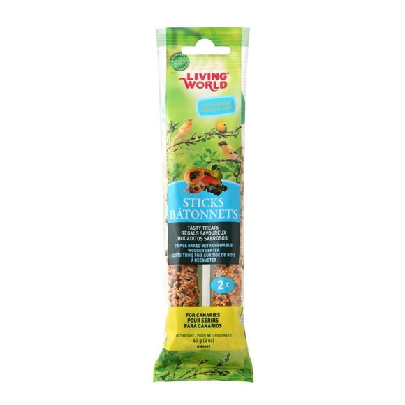 Living World Canary Fruit Sticks, 60 g (2 oz)