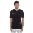 thumbnail image 1 of Tee-shirt Henley manches courtes Dark Black, 1 of 6