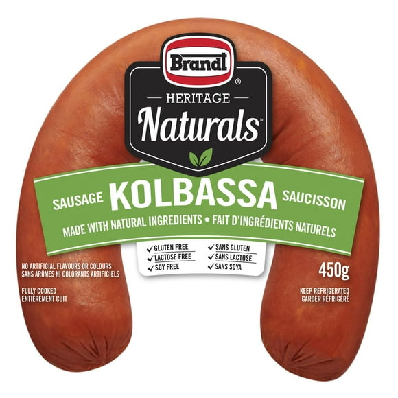 Heritage Naturals Kolbassa Sausage, Brandt Kolbassa with Natural Ingredients