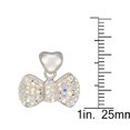 thumbnail image 2 of Quintessential Sterling Silver Ultraviolet Bow Pendant on 18" chain, 2 of 5