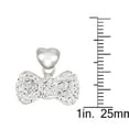 thumbnail image 2 of Quintessential Sterling Silver Pave Bow Necklace, 2 of 4