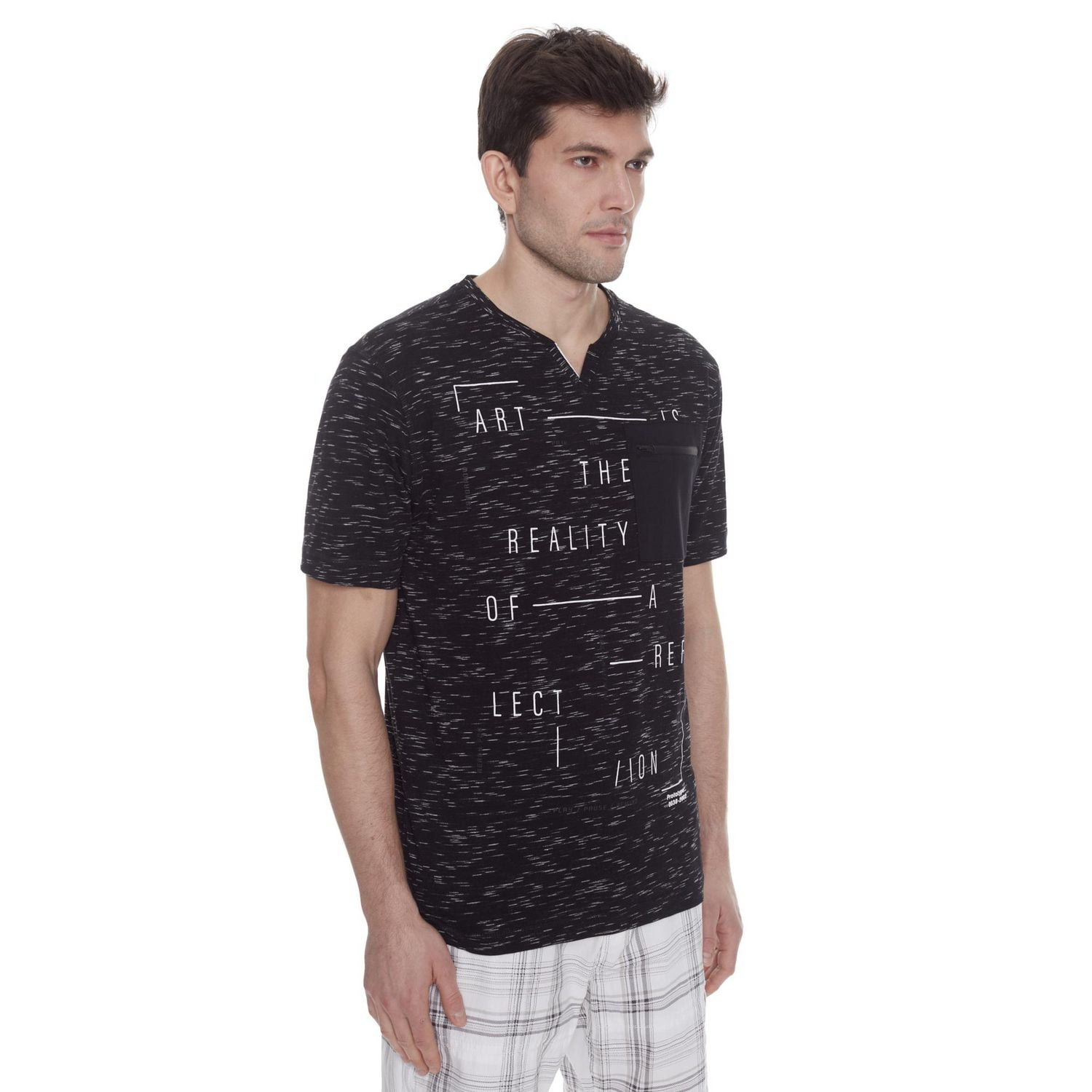 Dark Black Men's Short-Sleeve T-Shirt