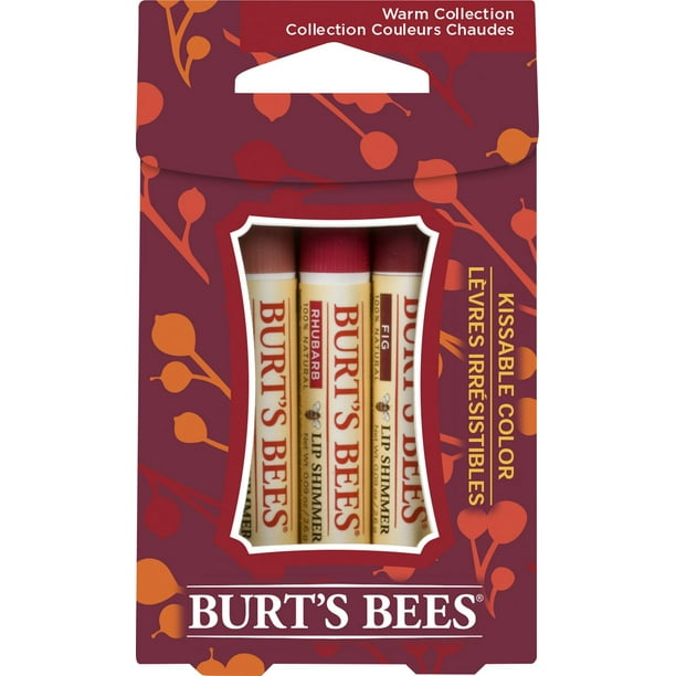 Burt's Bees Lèvres irrésistibles Brillant à lèvres scintillant - collections de teintes chaudes