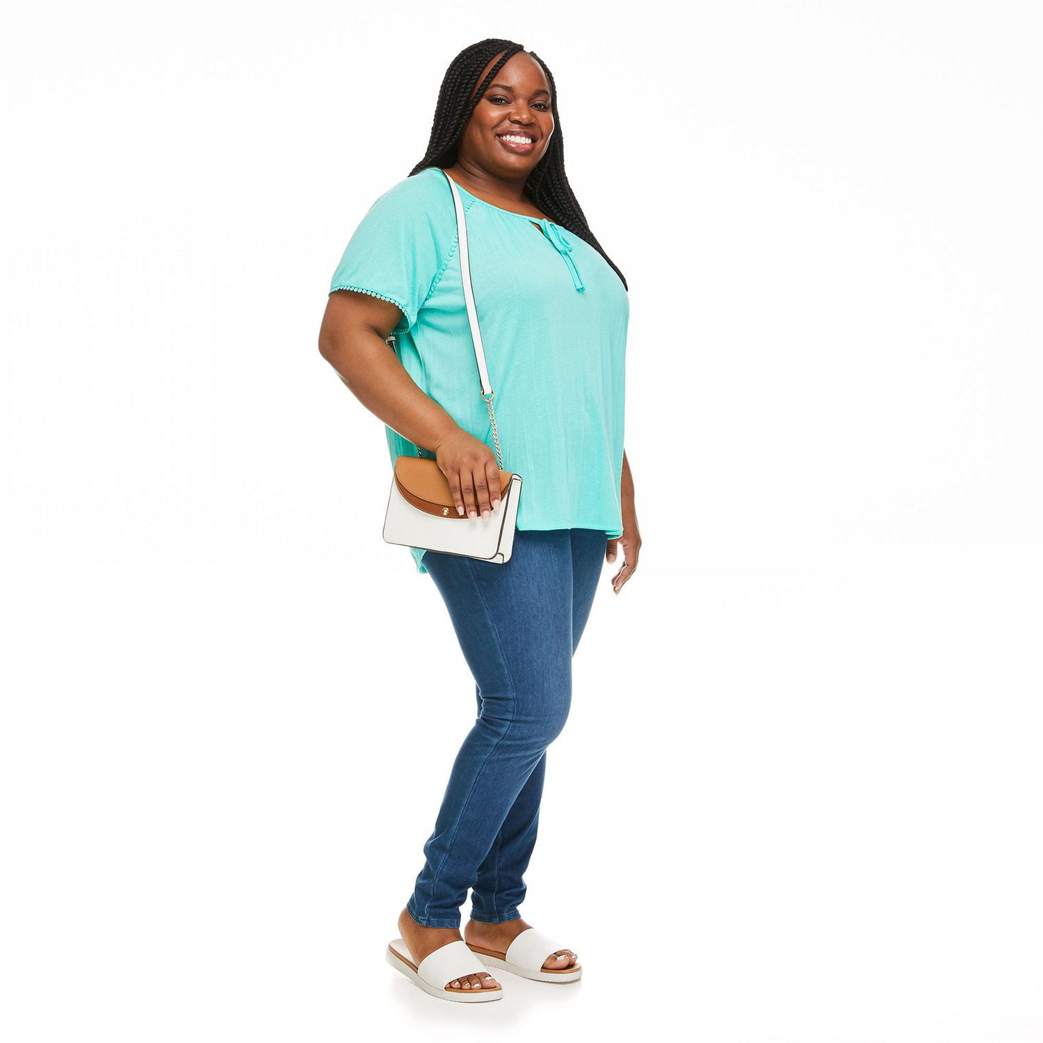 Haut froncé noué à l’encolure Penmans Plus pour femmes