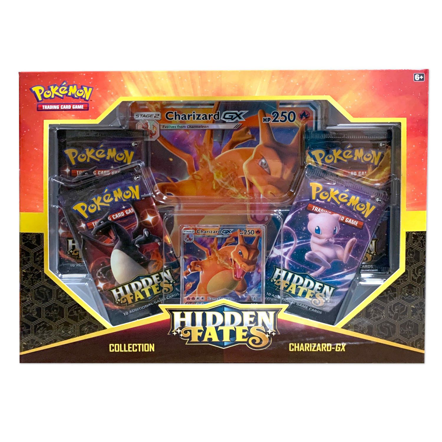 4 Sealed Packs! Pokémon TCG Hidden Fates Charizard GX Box 