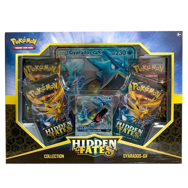 Pokemon Sun - Lune 11.5 Hidden Fates Gyarados-GX Card 4 packs de booster séquestres cachés