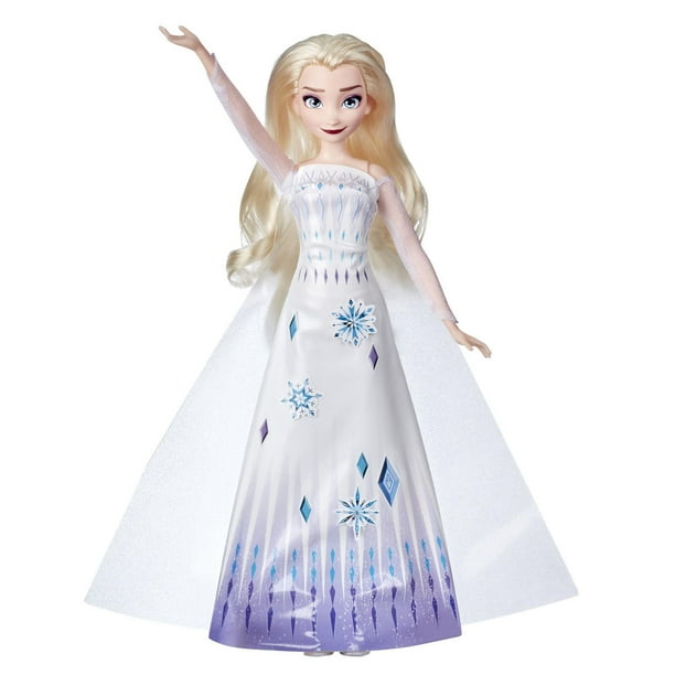 Disney La Reine des neiges 2, poupée mannequin Elsa robe à décorer avec  autocollants, marqueur et pochoir, jouet pour enfants, dès 3 ans 
