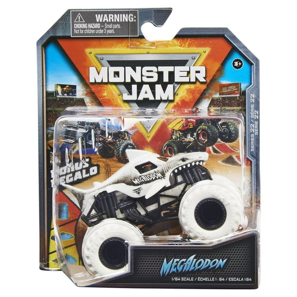 Monster Jam, Official Megalodon Monster Truck, Die-Cast Vehicle, Max ...