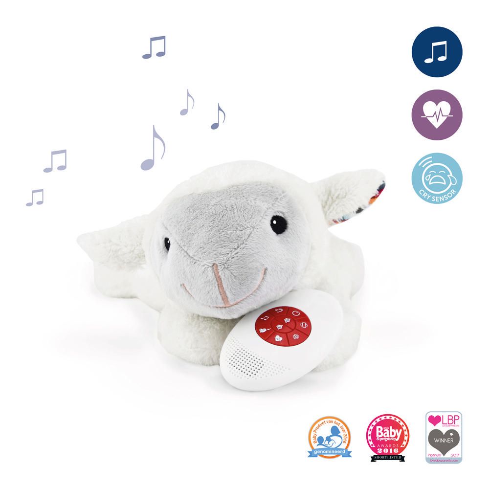 Jouet en peluche avec mélodies réconfortantes activé par le son Liz de Zazu