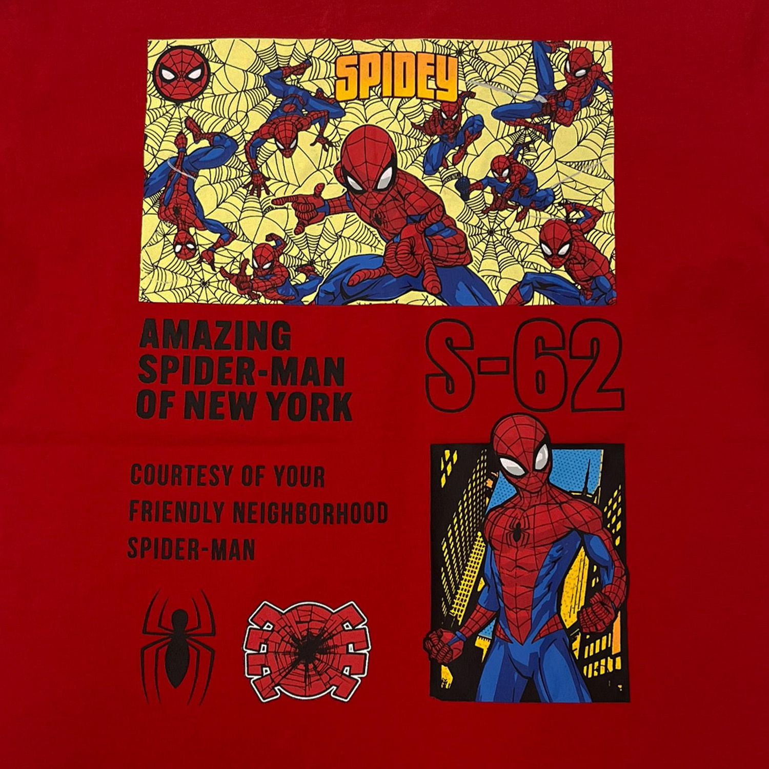 Marvel Garçons Crawling Man T-shirt à manches courtes
