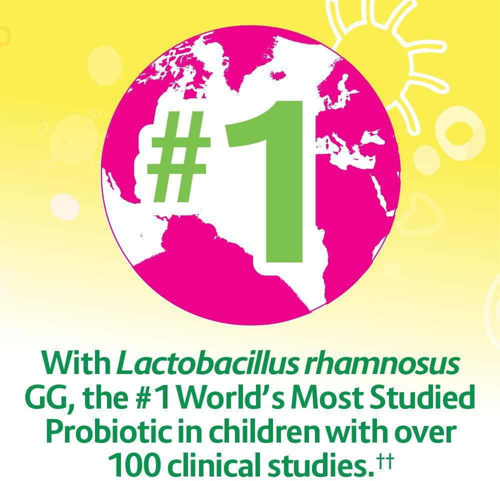 Culturelle Kids Daily Probiotic Chewables | Natural Bursting Berry Flavour | Help Support your Child's gastrointestinal health| 30 Count