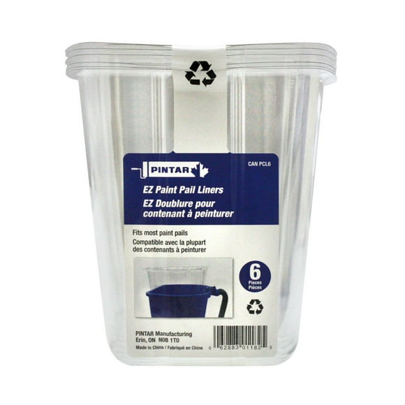 Pintar EZ Paint Pail Liners 6 pack, Fits most paint pails