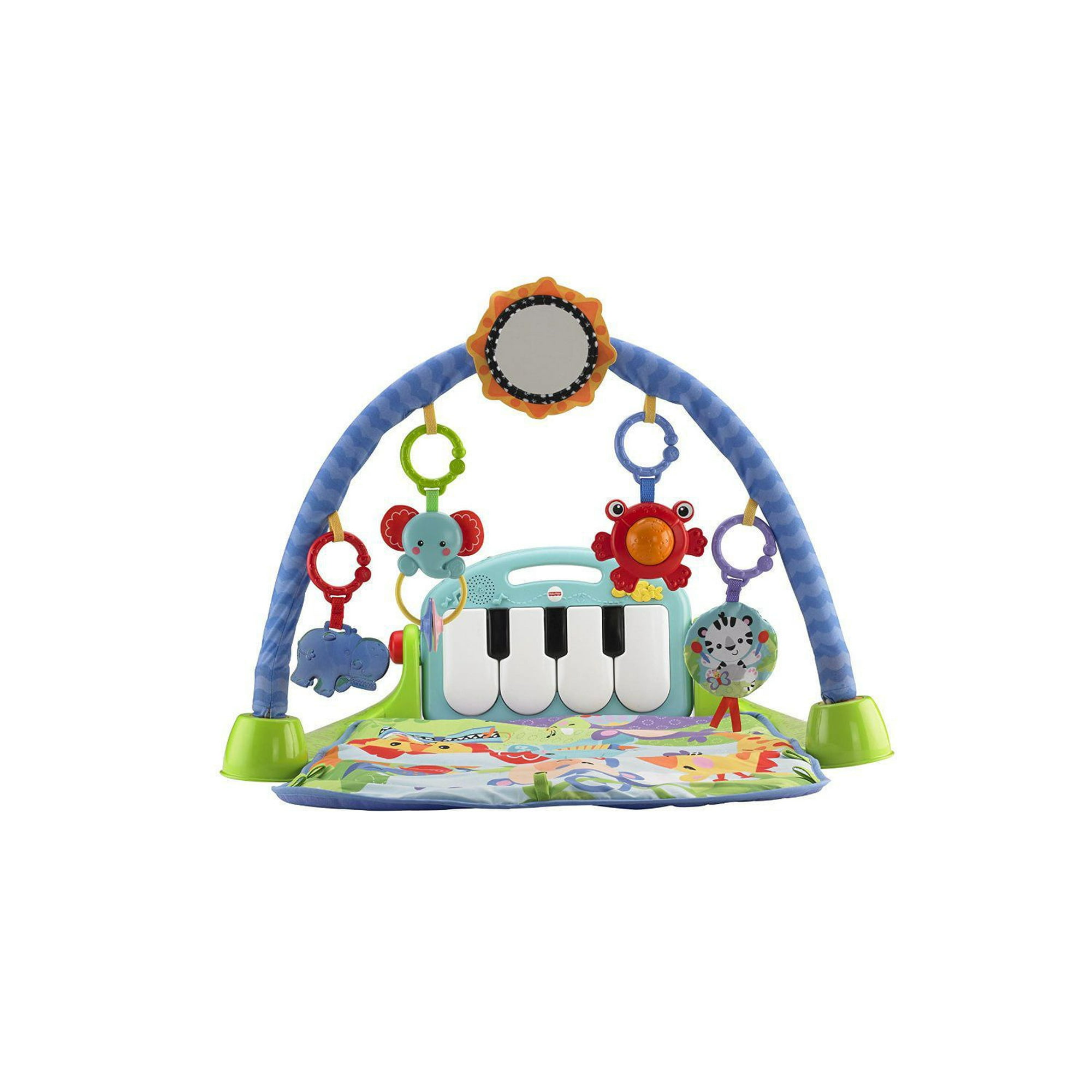 Fisher-Price Piano Gym, Kick And Play, Blue 