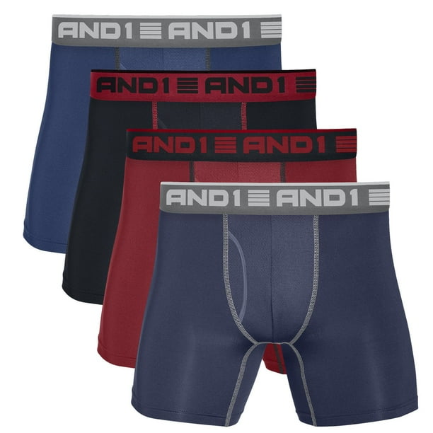 AND1 4 Pack Performance Boxer Briefs With Fly Pouch Walmart.ca