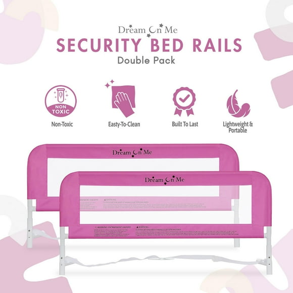 Dream On Me Mesh Security Bed Rails, Double Pack