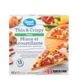 thumbnail image 2 of Great Value Thin and  Crispy Deluxe Pizza, 2 of 3
