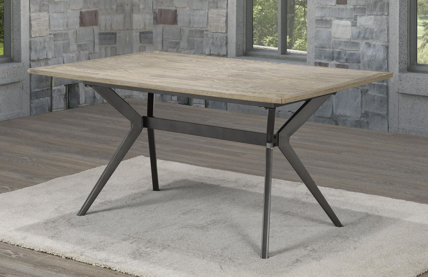 Celine Dining Table, Rustic Oak Walmart Canada