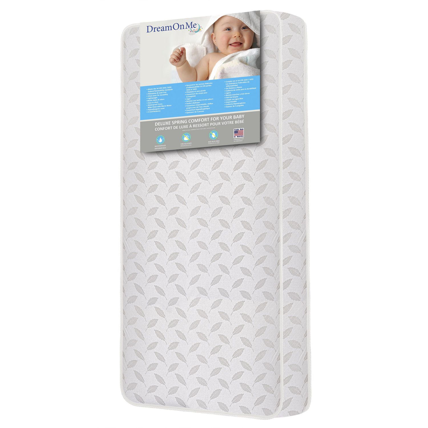 Dream On Me 132 Premium Coil Inner Spring Standard Crib Toddler