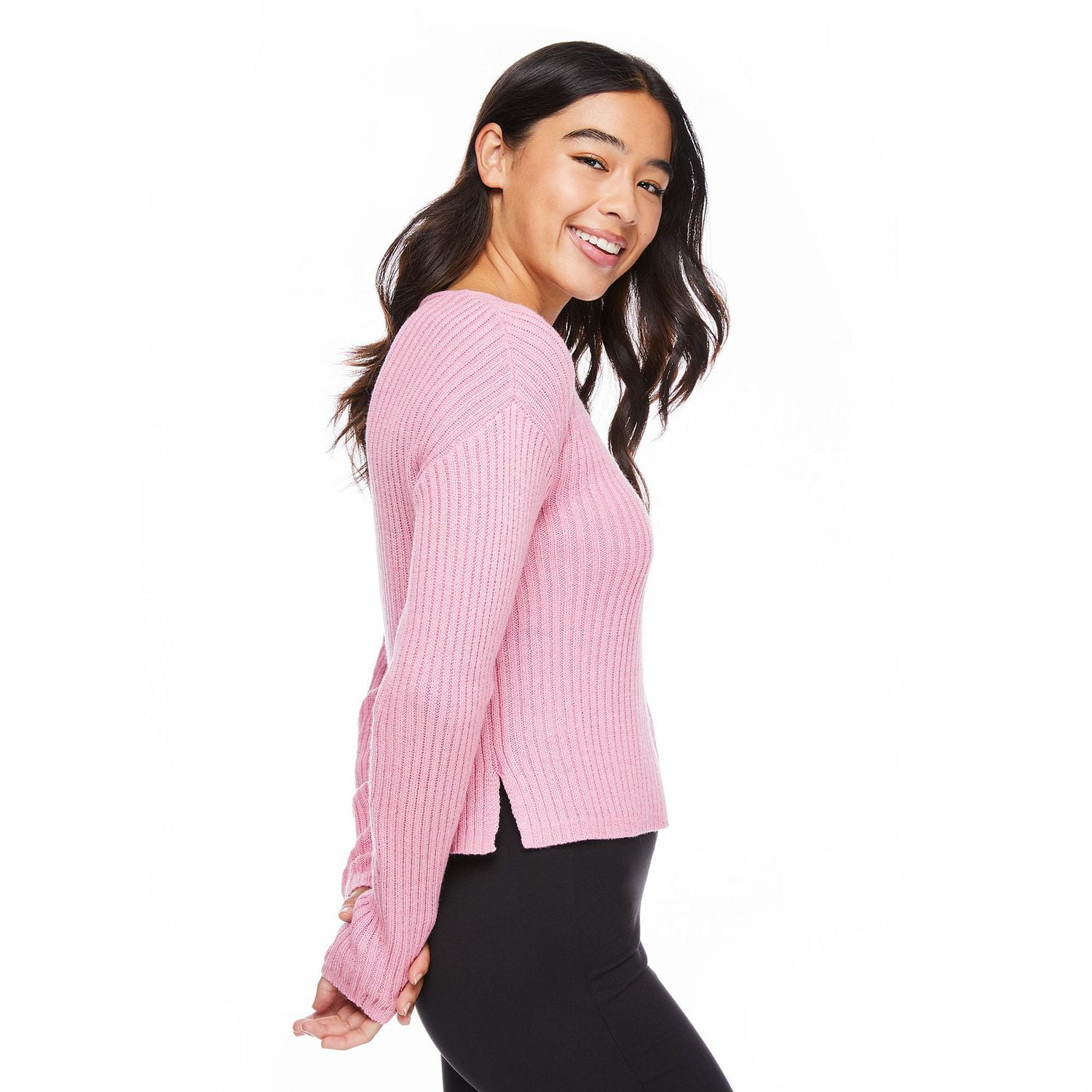 No Boundaries Women's V-Neckline Sweater