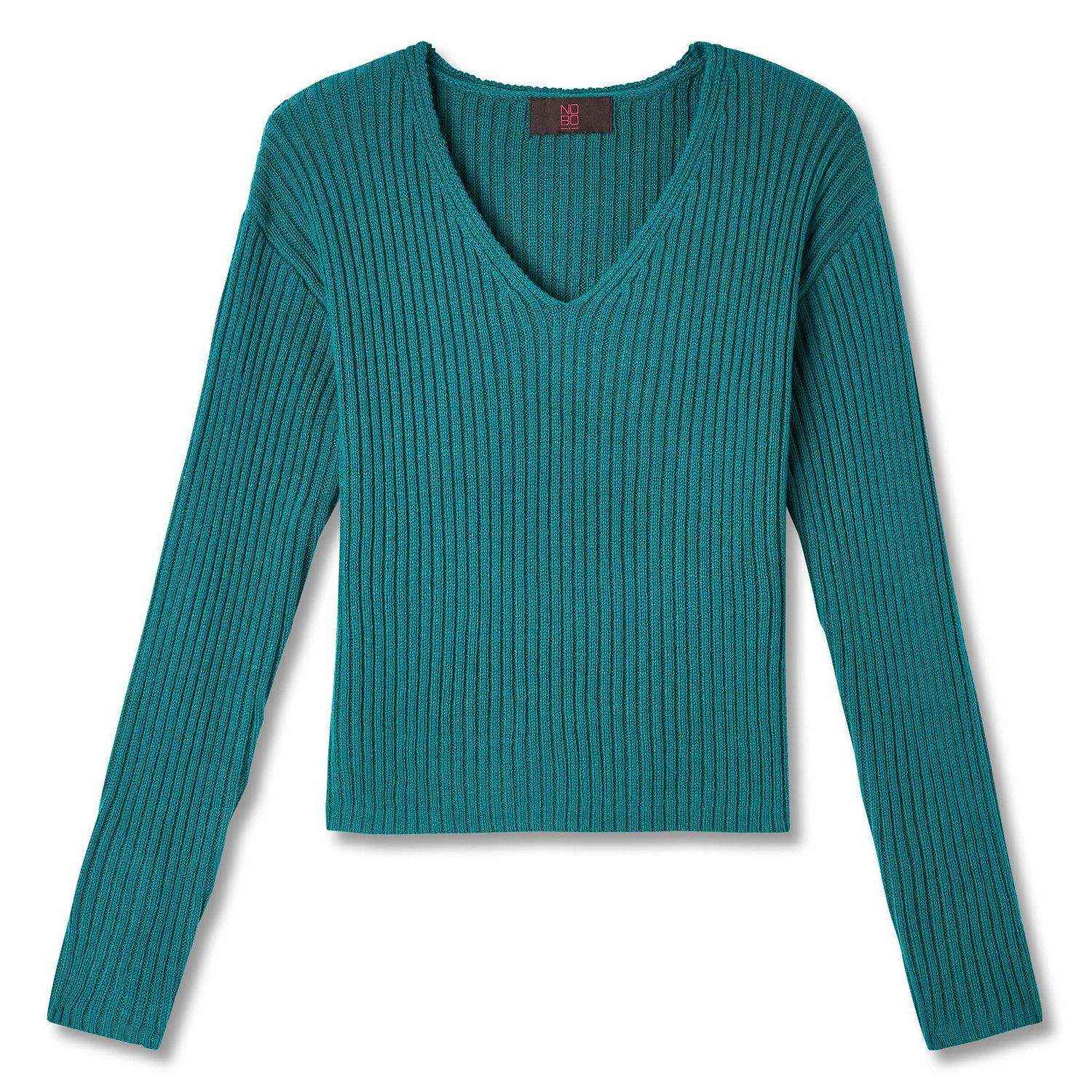 No Boundaries Women's V-Neckline Sweater