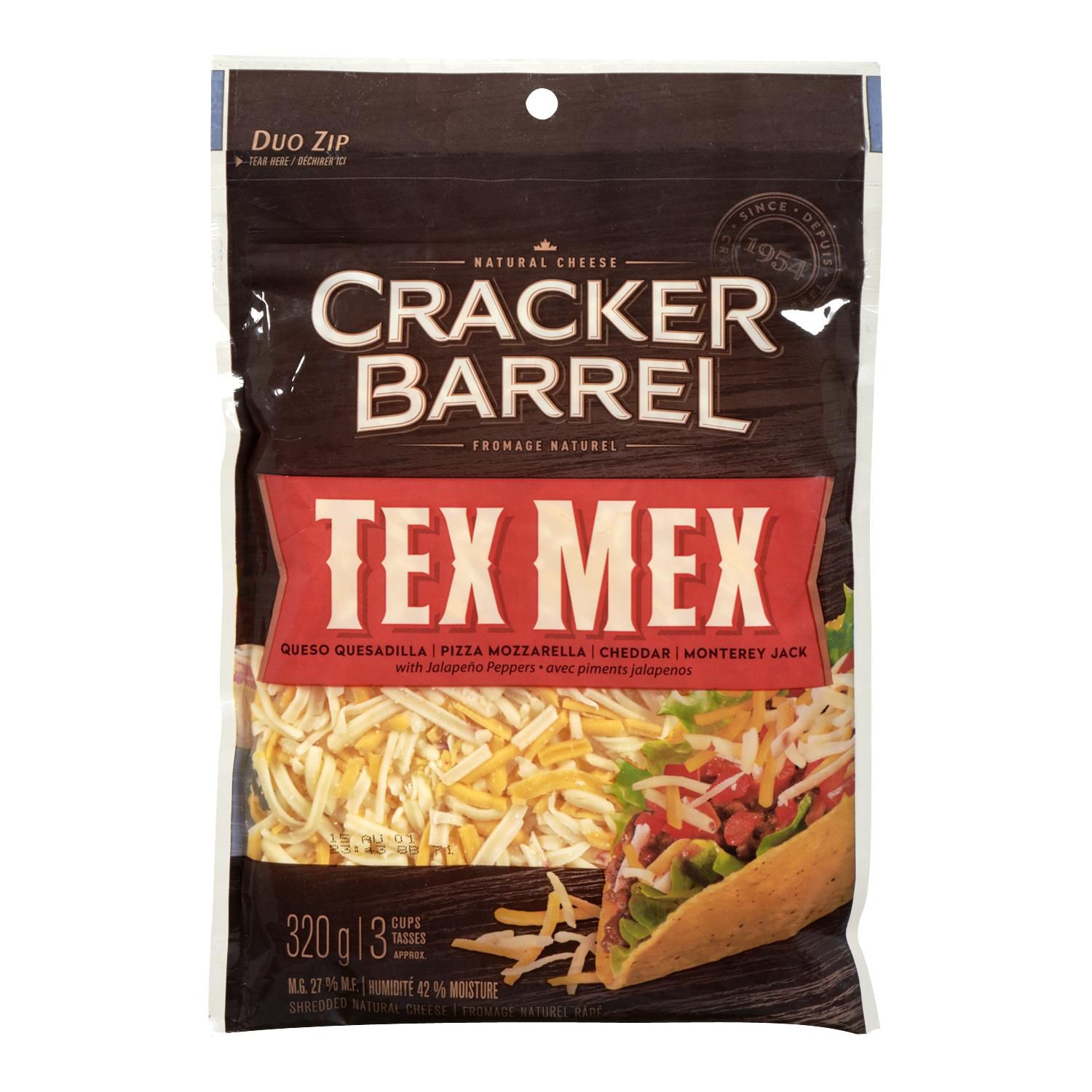 Kraft Foods Canada Cracker Barrel Tex Mex Cheese Shreds Walmart.