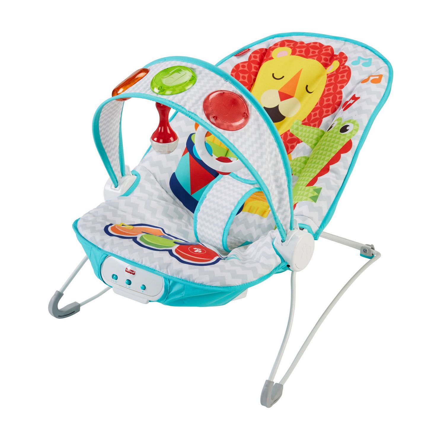 fisher price deluxe kick n play musical bouncer
