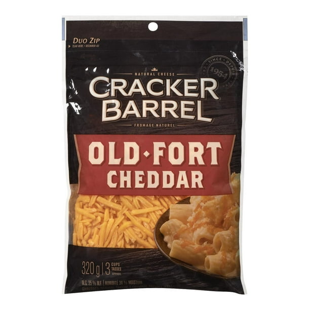 Fromage Cheddar fort râpé Cracker Barrel 320 G