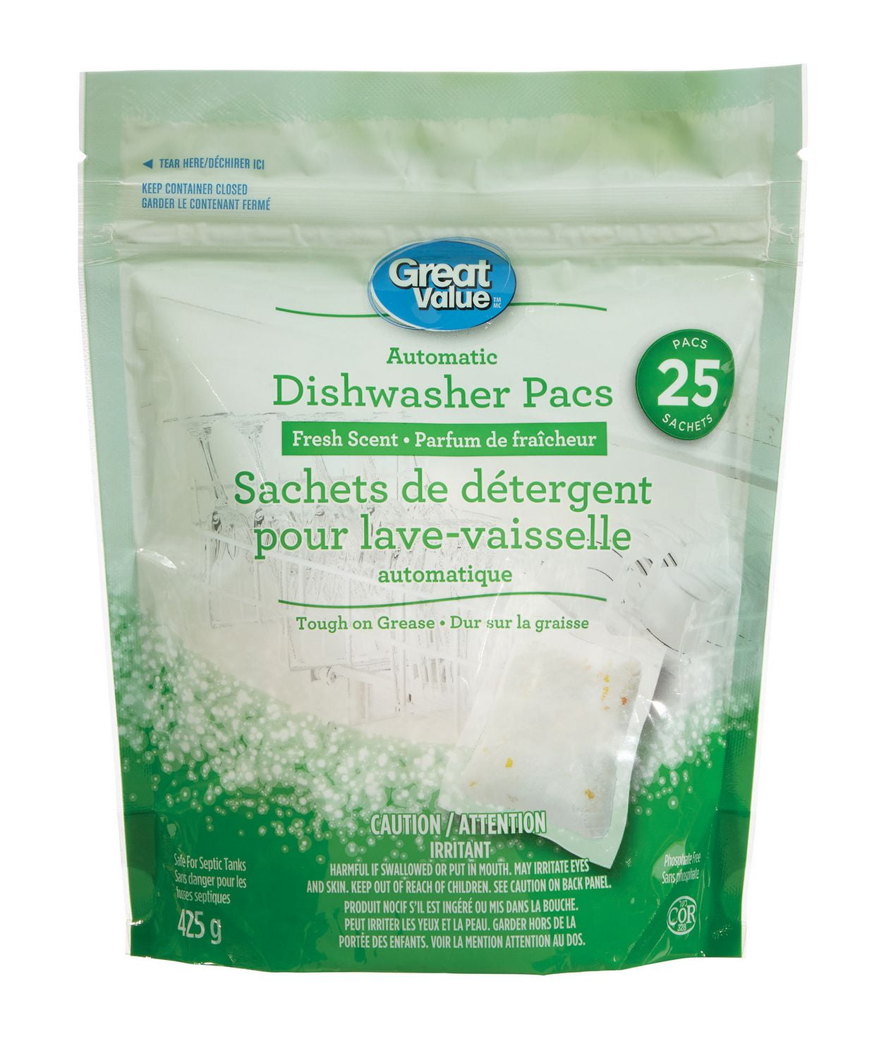 Great Value Fresh Scent Automatic Dishwasher Pacs Walmart Canada