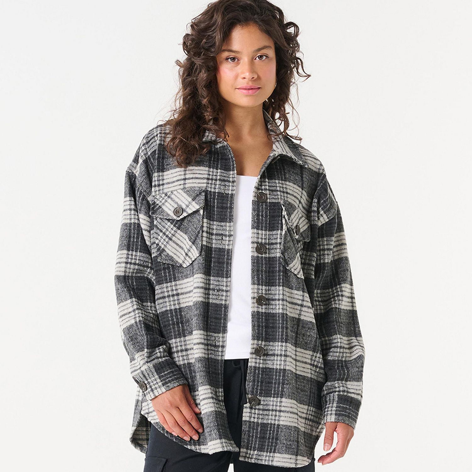 DV PLAID SHACKET