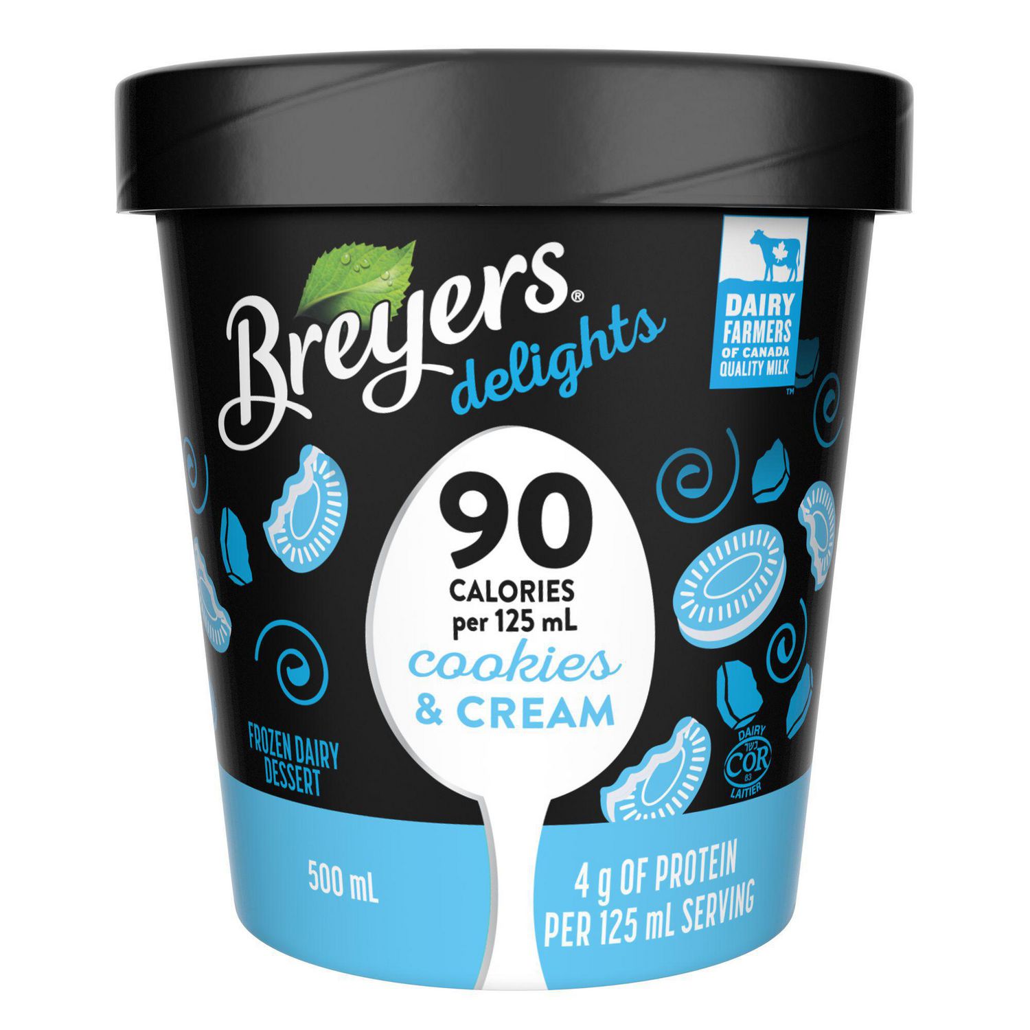 Breyers delights Cookies & Cream Frozen Dairy Dessert 500 ML Walmart
