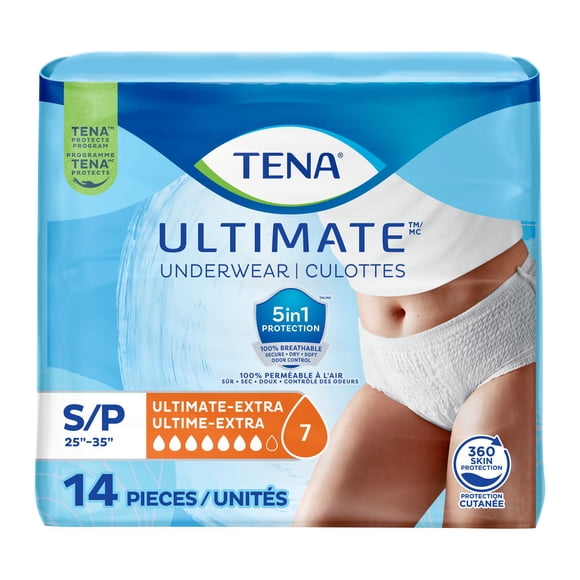 TENA Culottes contre l’incontinence - Ultime - Petit - 14 unités